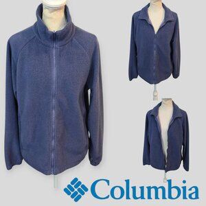 Columbia Core Women's Light Blue  Full Zip Sweatshirt Size Large